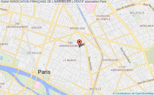 plan association Association FranÇaise De L'immobilier Locatif PARIS