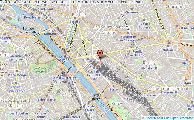 plan association Association Francaise De Lutte Antirhumatismale Paris