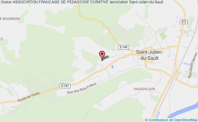 plan association Association Francaise De Pedagogie Curative Saint-Julien-du-Sault