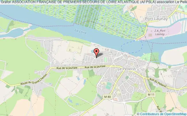 plan association Association FranÇaise De Premiers Secours De Loire Atlantique (afpsla) Le Pellerin