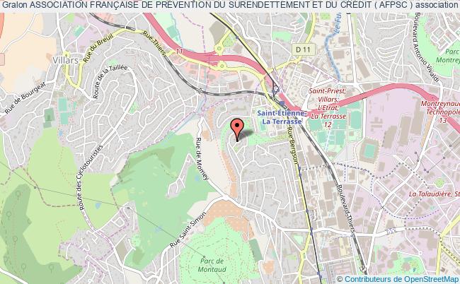 plan association Association FranÇaise De PrÉvention Du Surendettement Et Du CrÉdit ( Afpsc ) Saint-Étienne