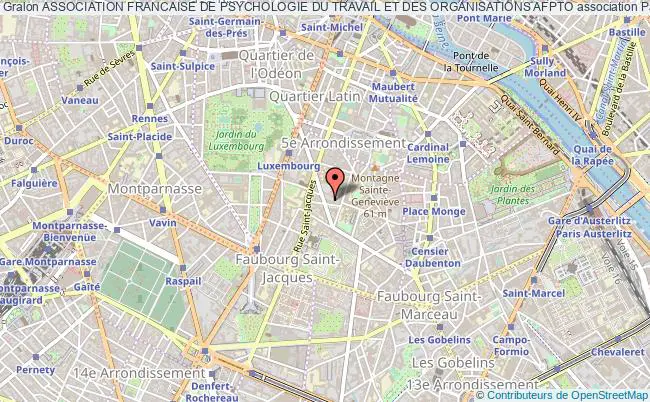 plan association Association Francaise De Psychologie Du Travail Et Des Organisations Afpto Paris