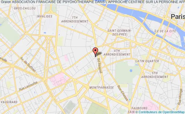 plan association Association Francaise De Psychotherapie Dans L'approche Centree Sur La Personne Afp Acp Paris