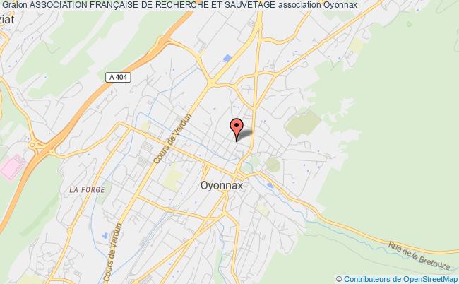 plan association Association FranÇaise De Recherche Et Sauvetage Oyonnax