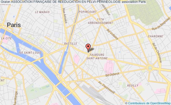 plan association Association FranÇaise De Reeducation En Pelvi-perineologie Paris