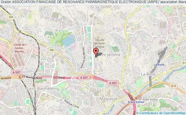 plan association Association Francaise De Resonance Paramagnetique Electronique (arpe) Marseille