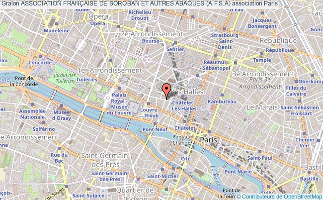 plan association Association FranÇaise De Soroban Et Autres Abaques (a.f.s.a) Paris