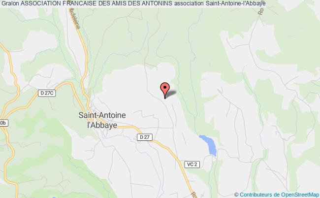 plan association Association Francaise Des Amis Des Antonins Saint-Antoine-l'Abbaye