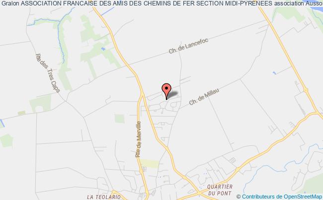 plan association Association Francaise Des Amis Des Chemins De Fer Section Midi-pyrenees Aussonne