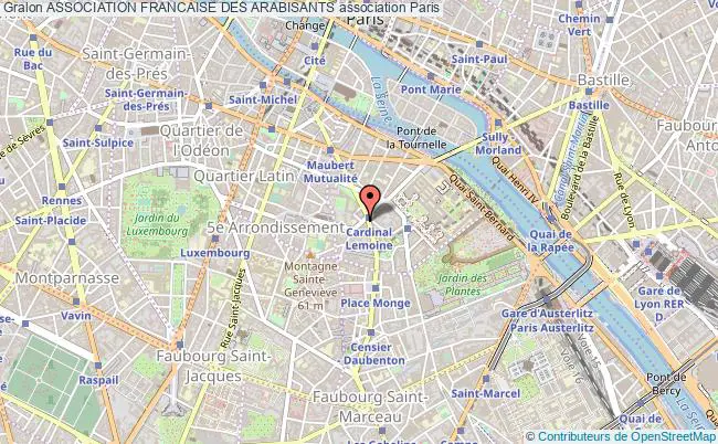 plan association Association Francaise Des Arabisants Paris