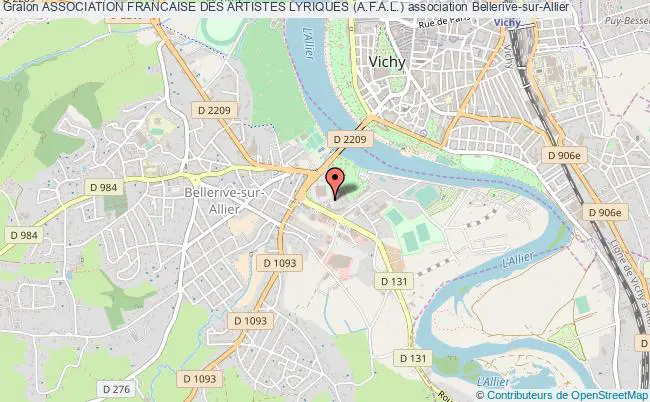 plan association Association Francaise Des Artistes Lyriques (a.f.a.l.) Bellerive-sur-Allier