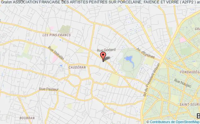 plan association Association Francaise Des Artistes Peintres Sur Porcelaine, Faience Et Verre ( A2fp2 ) Bordeaux