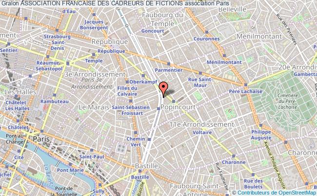 plan association Association Francaise Des Cadreurs De Fictions Paris