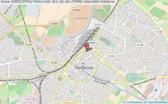 plan association Association Francaise Des Celiba (terre) Narbonne