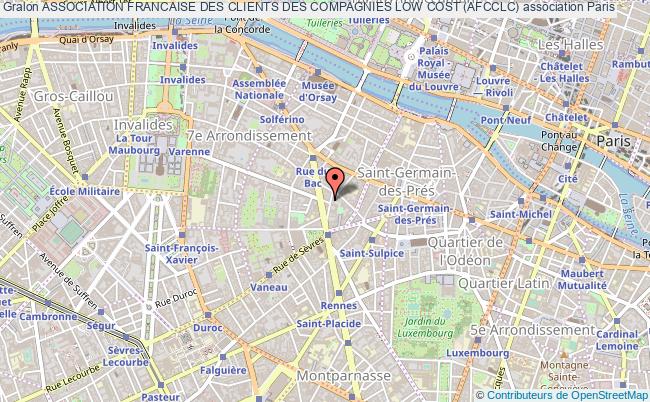 plan association Association Francaise Des Clients Des Compagnies Low Cost (afcclc) Paris