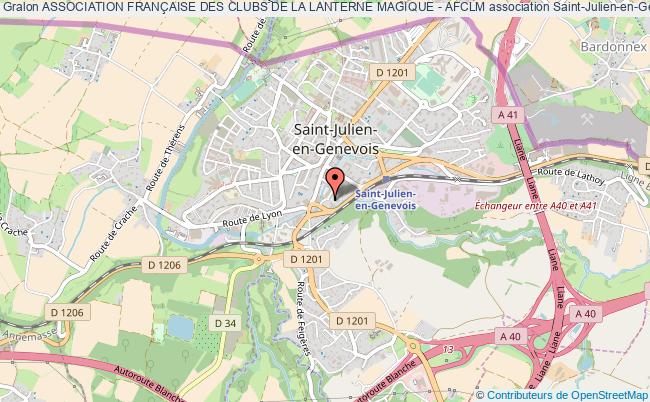 plan association Association FranÇaise Des Clubs De La Lanterne Magique - Afclm Saint-Julien-en-Genevois