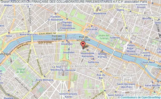 plan association Association FranÇaise Des Collaborateurs Parlementaires A.f.c.p. Paris