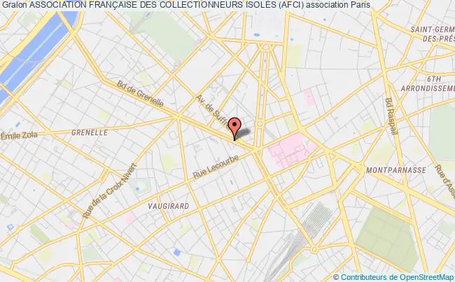 plan association Association FranÇaise Des Collectionneurs IsolÉs (afci) Paris 15e