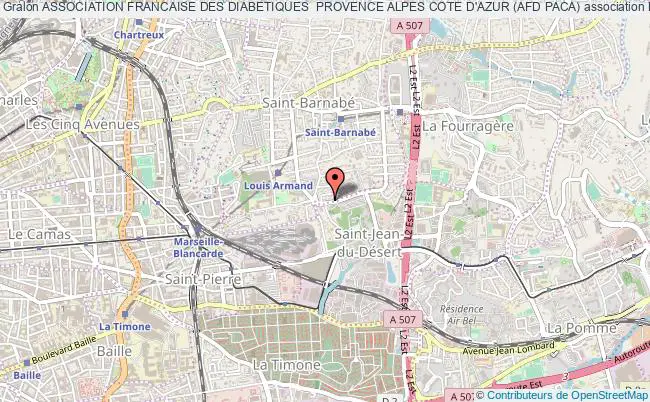 plan association Association Francaise Des Diabetiques  Provence Alpes Cote D'azur (afd Paca) Marseille