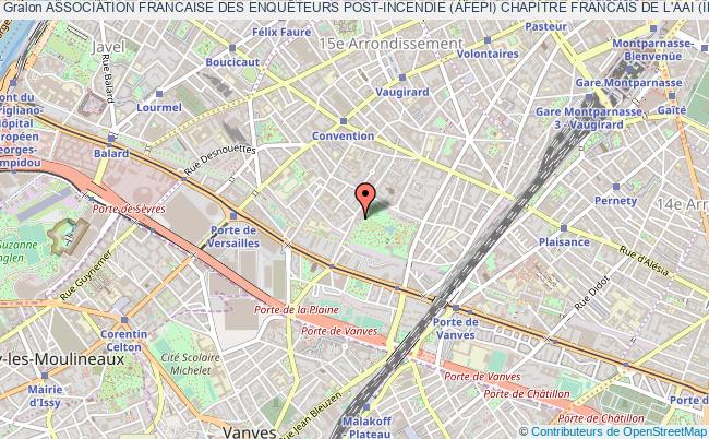 plan association Association Francaise Des EnquÊteurs Post-incendie (afepi) Chapitre Francais De L'aai (international Association Of Arson Investigators) Paris 15e