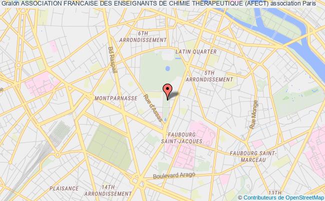plan association Association Francaise Des Enseignants De Chimie Therapeutique (afect) Paris