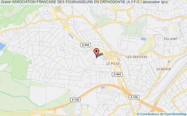 plan association Association Francaise Des Fournisseurs En Orthodontie (a.f.f.o.) Igny