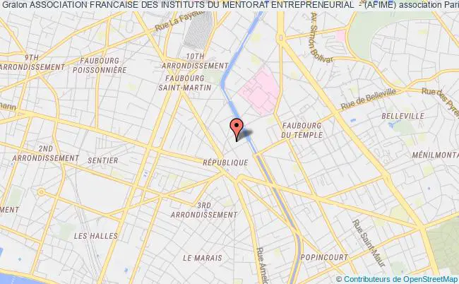 plan association Association Francaise Des Instituts Du Mentorat Entrepreneurial  - (afime) Paris