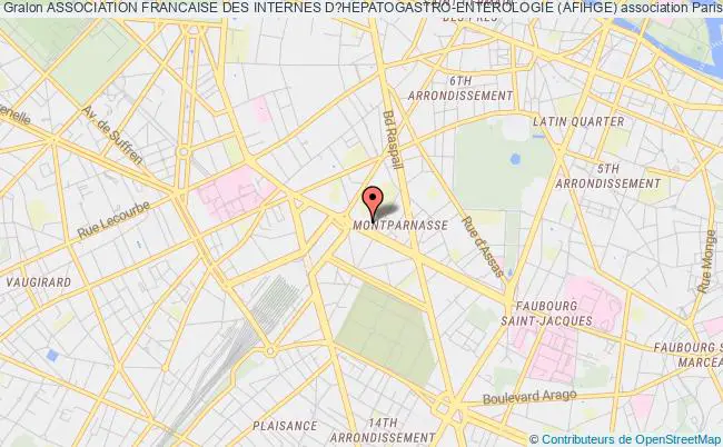 plan association Association Francaise Des Internes D?hepatogastro-enterologie (afihge) Paris