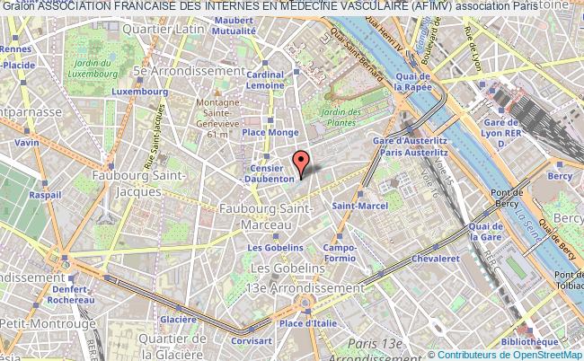 plan association Association Francaise Des Internes En Medecine Vasculaire (afimv) Paris