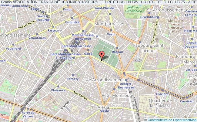 plan association Association Francaise Des Investisseurs Et Preteurs En Faveur Des Tpe Du Club 75 - Afip Tpe Club 75 Paris