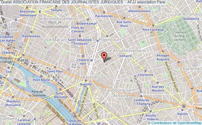 plan association Association Francaise Des Journalistes Juridiques  - Afjj Paris