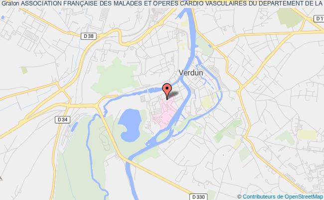 plan association Association FranÇaise Des Malades Et Operes Cardio Vasculaires Du Departement De La Meuse Verdun