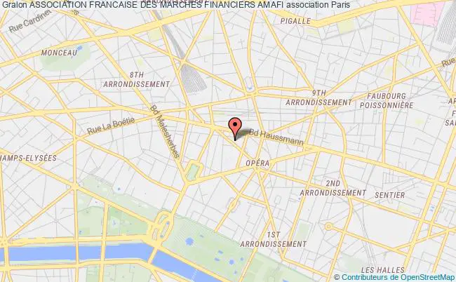 plan association Association Francaise Des Marches Financiers Amafi Paris