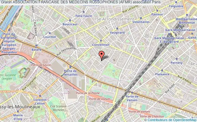 plan association Association Francaise Des Medecins Russophones (afmr) Paris