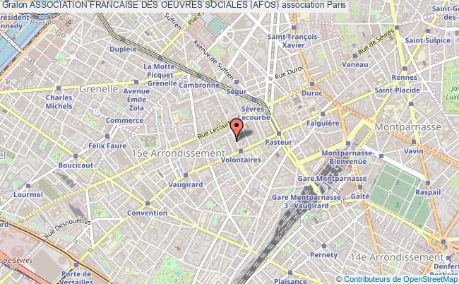 plan association Association Francaise Des Oeuvres Sociales (afos) Paris