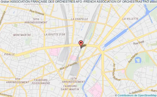 plan association Association FranÇaise Des Orchestres Afo -french Association Of Orchestras Fao Paris