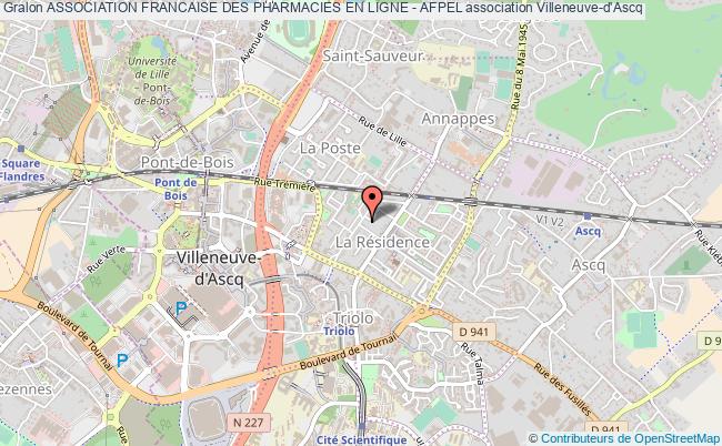 plan association Association Francaise Des Pharmacies En Ligne - Afpel Villeneuve-d'Ascq