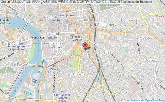 plan association Association FranÇaise Des Praticiens D'optimisation De L'ecoute Toulouse