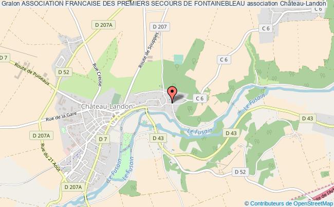 plan association Association Francaise Des Premiers Secours De Fontainebleau Château-Landon