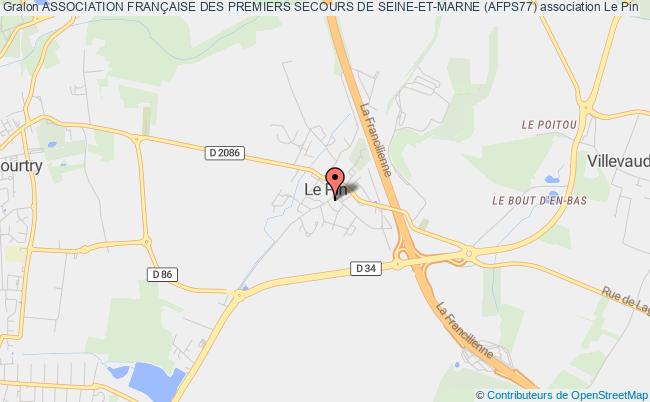 plan association Association FranÇaise Des Premiers Secours De Seine-et-marne (afps77) Chenoise
