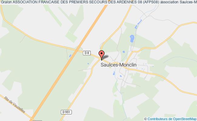 plan association Association Francaise Des Premiers Secours Des Ardennes 08 (afps08) Saulces-Monclin