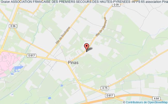 plan association Association Francaise Des Premiers Secours Des Hautes-pyrenees -afps 65 Maubourguet