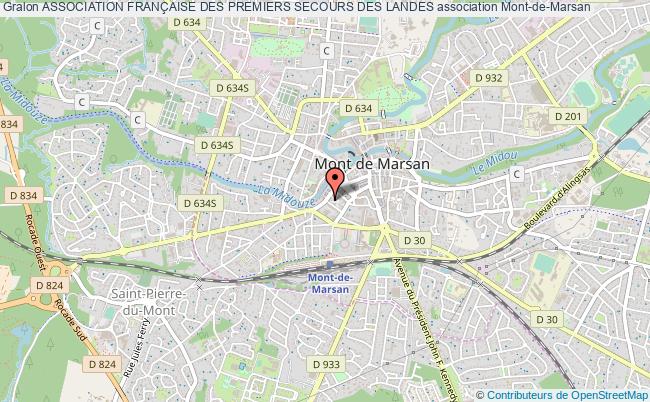 plan association Association FranÇaise Des Premiers Secours Des Landes Mont-de-Marsan