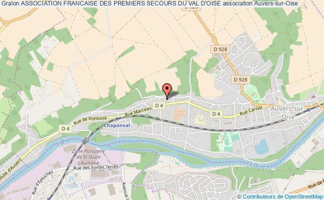 plan association Association Francaise Des Premiers Secours Du Val D'oise Auvers-sur-Oise