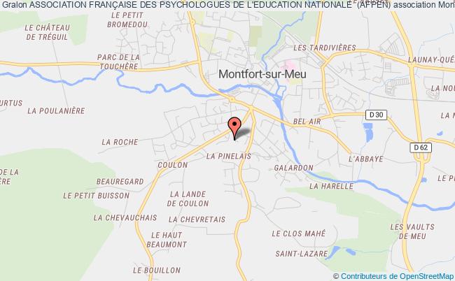 plan association Association FranÇaise Des Psychologues De L'education Nationale  (afpen) Montfort-sur-Meu