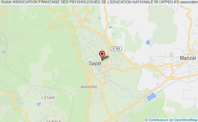 ASSOCIATION FRANCAISE DES PSYCHOLOGUES DE L'EDUCATION NATIONALE 63 (AFPEN 63)
