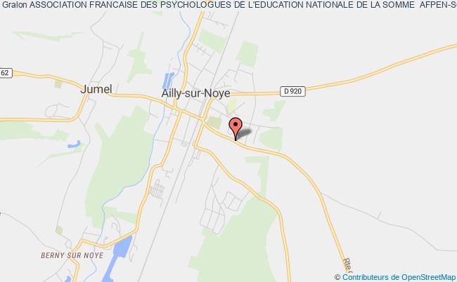 plan association Association Francaise Des Psychologues De L'education Nationale De La Somme  Afpen-somme Ailly-sur-Noye