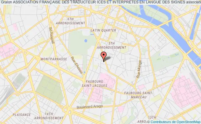 plan association Association FranÇaise Des Traducteur·ices Et InterprÈtes En Langue Des Signes Paris