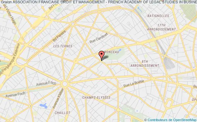 plan association Association Francaise Droit Et Management - French Academy Of Legal Studies In Business Paris