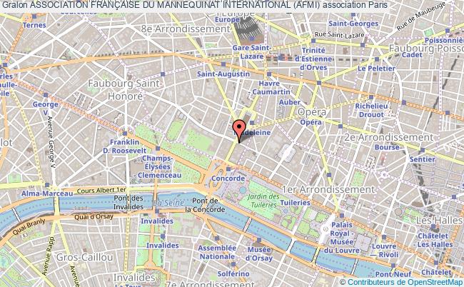 plan association Association FranÇaise Du Mannequinat International (afmi) Paris 8e